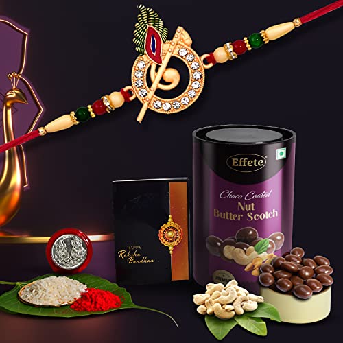 DeoDap Designer Rakhi with Raksha Bandhan Combo For 